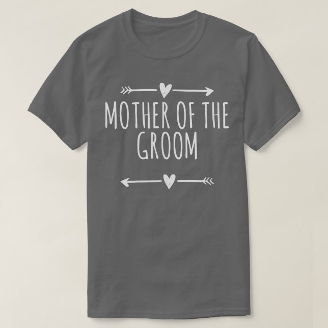 Pilar Hjärtar udda Mor i Groom T Shirt (Design framsida)