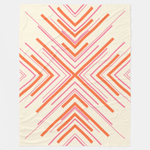 Pilar i Rosa, Orange och Cream Fleecefilt