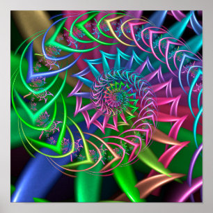 Pilar i spiralform poster