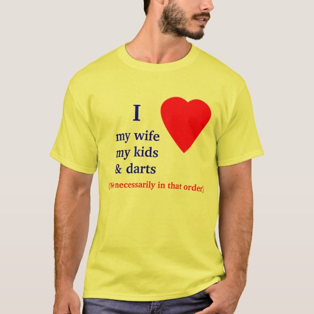 Pilar mig hjärta min fru t shirt (Framsida)