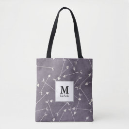 Pilar Mönster Monogram Tote Bag Tygkasse