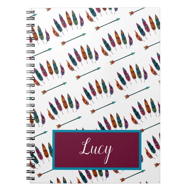 pilar och fjädrar anteckningsbok (Framsidan)