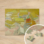 Pilar över Fransk Novels | Vincent van Gogh Pussel<br><div class="desc">Piles of Fransk Novels (1887),  av den nederländske postimponerande konstnären Vincent Van Gogh. Originalteckningen är en olja på arbetsytan som skildrar staplar av bokar i pulserande gult-toner. Använda verktygen för att lägga till anpassningsbar eller anpassa bilden.</div>