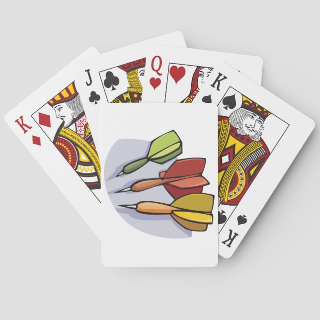 Pilar som leker kort spelkort (Baksidan)