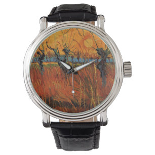 Pilar vid solnedgång av Vincent van Gogh Armbandsur