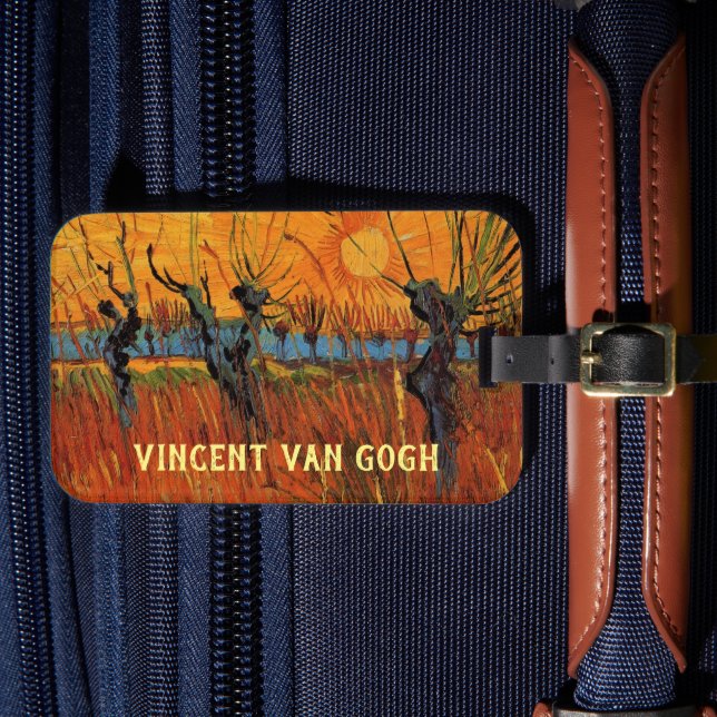 Pilar vid solnedgång av Vincent van Gogh Bagagebricka (Framsida Insitu 4)