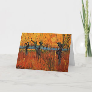Pilar vid solnedgång av Vincent van Gogh Kort