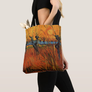 Pilar vid solnedgång av Vincent van Gogh Tygkasse