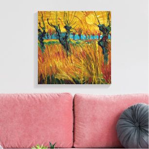 Pilar vid solnedgång Van Gogh Canvastryck
