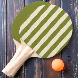 Pilarand Willowsgrön Polotröja-randig och enfärgad Pingisracket