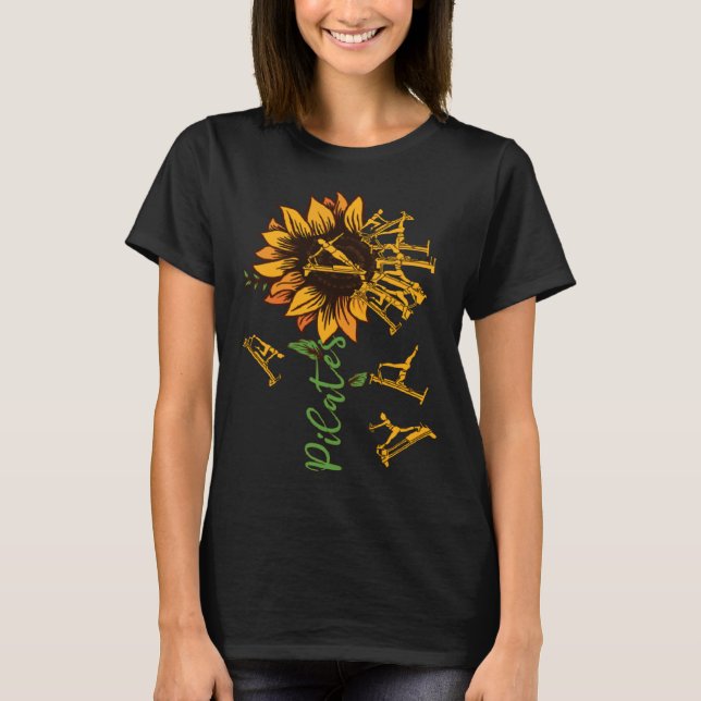 Pilatblommor från solrosref t shirt (Framsida)