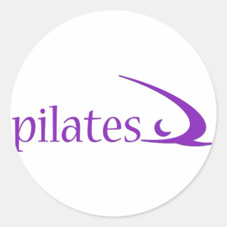 Pilatdesign! Runt Klistermärke