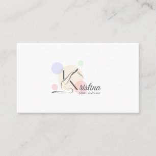 Pilater Brev K Pose Monogram Brev K Pilates Visitkort
