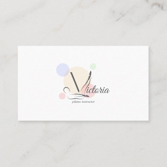 Pilater Brev V Pose | Monogram Brev V Pilatus Visitkort (Framsida)