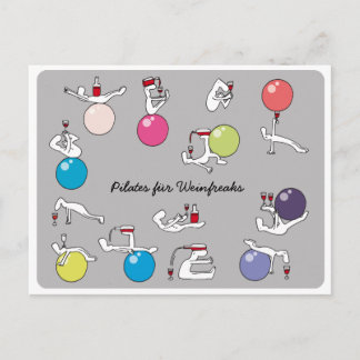 Pilater för vykort för vin älskare, grått TYMAN