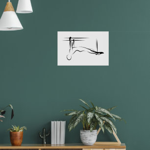 Pilater Hanging Dragup Pose - Cadillac Poster