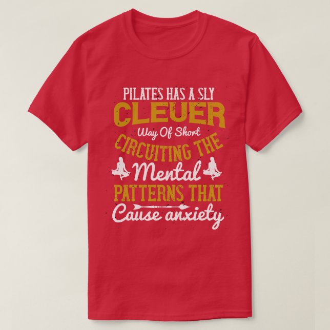 Pilater kan cirkulera i Kort till oro T Shirt (Design framsida)