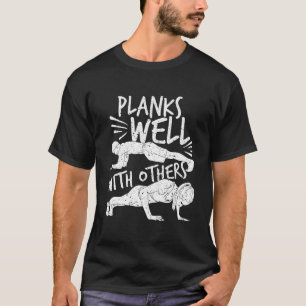 Pilater, Yoga, plankation: Plankor väl med andra T Shirt