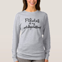 Pilaterna är mitt antidepressiva - Långärmad Te Tee Shirt