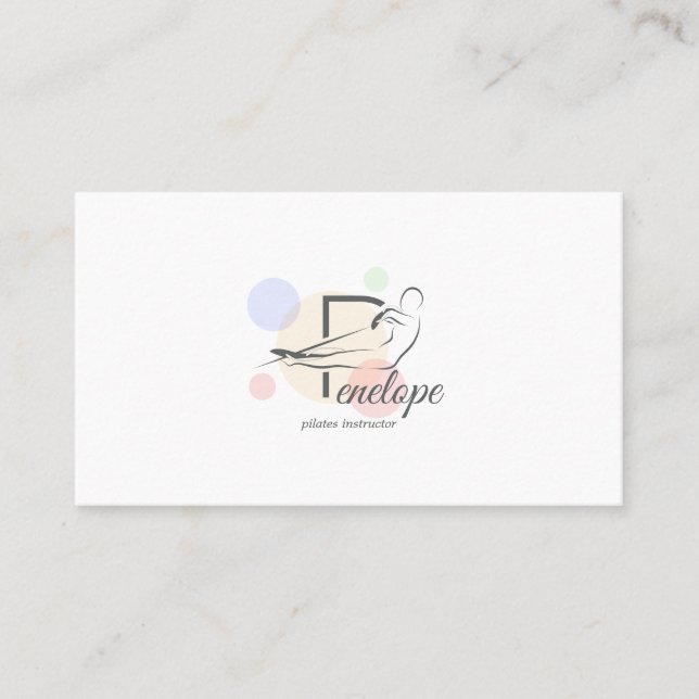 Pilaterna Brev P Pose | Monogram Brev P Pilatus Visitkort (Framsida)