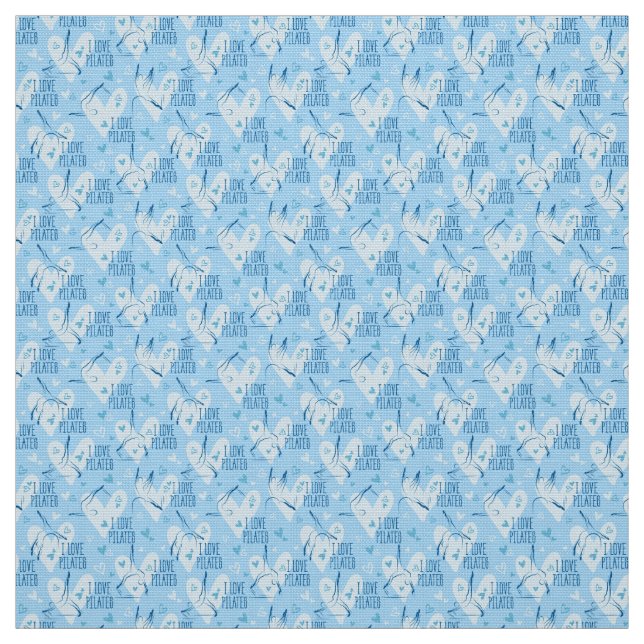 Pilaterna har sjölöst Mönster i blå färg Tyg (Provkarta)