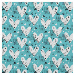 Pilaterna har sjölöst Mönster i blå färg Tyg