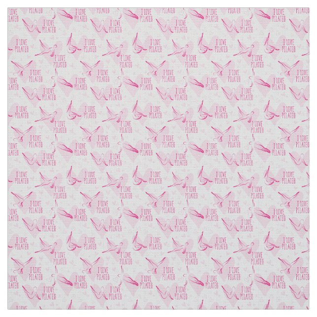 Pilaterna har sjölöst Mönster i rosa färg Tyg (Provkarta)