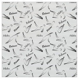 Pilaterna har sjölöst Mönster i svart färg Tyg