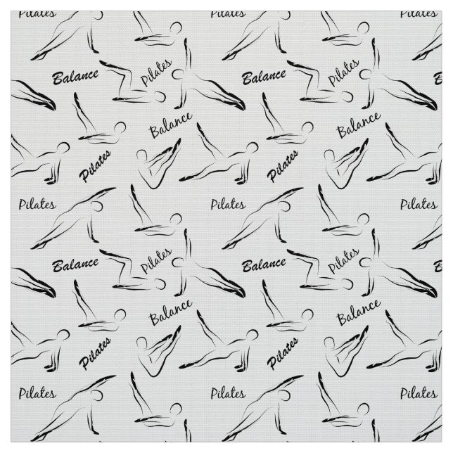 Pilaterna har sjölöst Mönster i svart färg Tyg (Provkarta)