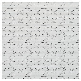 Pilaterna har sjölöst Mönster i svart färg Tyg