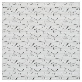 Pilaterna har sjölöst Mönster i svart färg Tyg