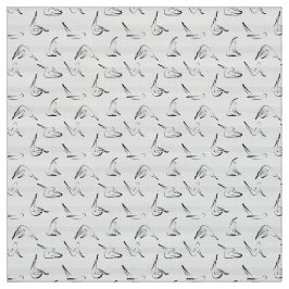 Pilaterna har sjölöst Mönster i svart färg Tyg