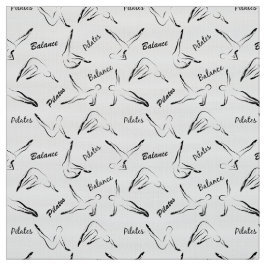 Pilaterna har sjölöst Mönster i svart färg Tyg