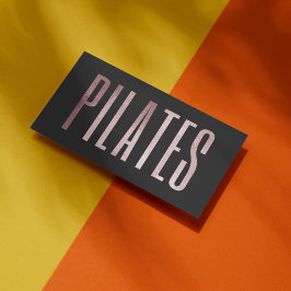 Pilaterna ro Guld Glitter Visitkort