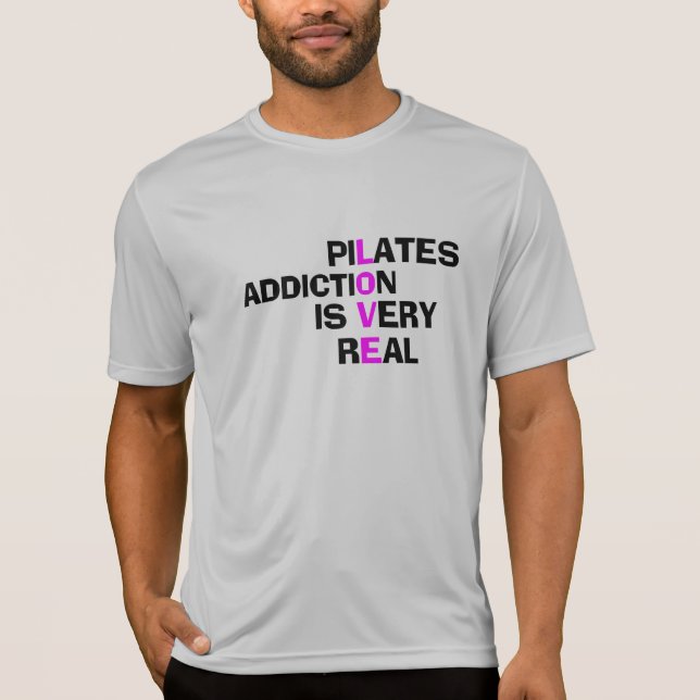 Pilaters addiction - Sweat-Wicking Shirt för manar Tröja (Framsida)