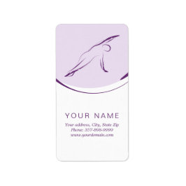 Pilaters sidobend-attityd | FÄRG Adressetikett