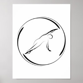 Pilaters sidobend-attityd poster