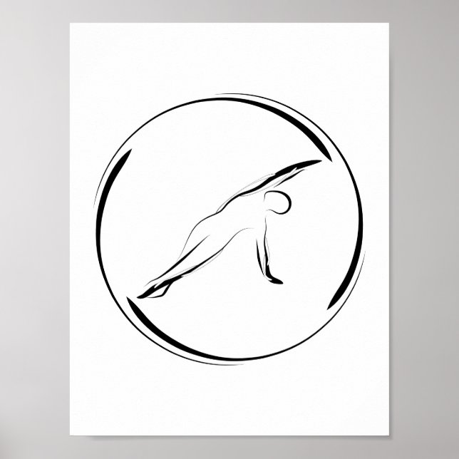 Pilaters sidobend-attityd poster (Framsidan)