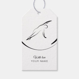 Pilaters sidobend-attityd presentetikett