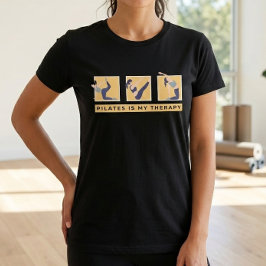 Pilates är min terapi Motivationscitat T-shirt