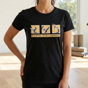 Pilates är min terapi Motivationscitat T-shirt