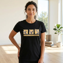 Pilates är min terapi Motiverande citat t-shirt