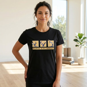 Pilates är min terapi Motiverande citat t-shirt