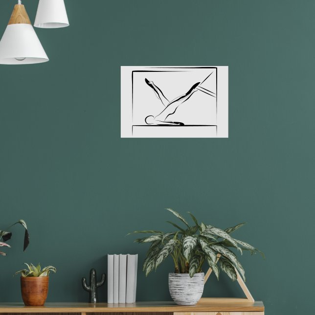 Pilates axelrullning nedåt - Cadillac Poster (Vardagsrum 1)