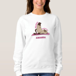 Pilates Badass Workout Kattunge Sweatshirt T Shirt