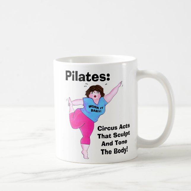 "PILATES-Circus Acts" Kaffemugg (Höger)