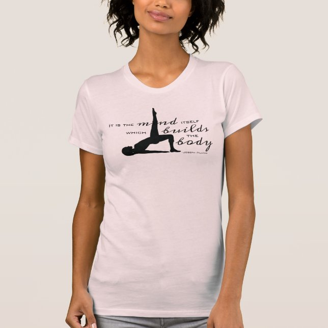 Pilates citationsteckenT-tröja T Shirt (Framsida)