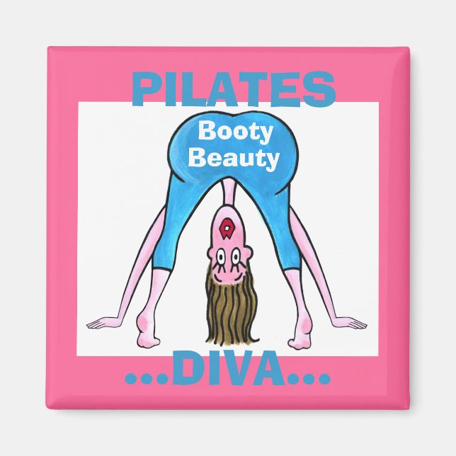 PILATES DIVA-Booty Beauty Magnet (Framsidan)