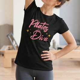 Pilates Diva Citat - Djärv Tränings-T-shirt Med Ut T Shirt