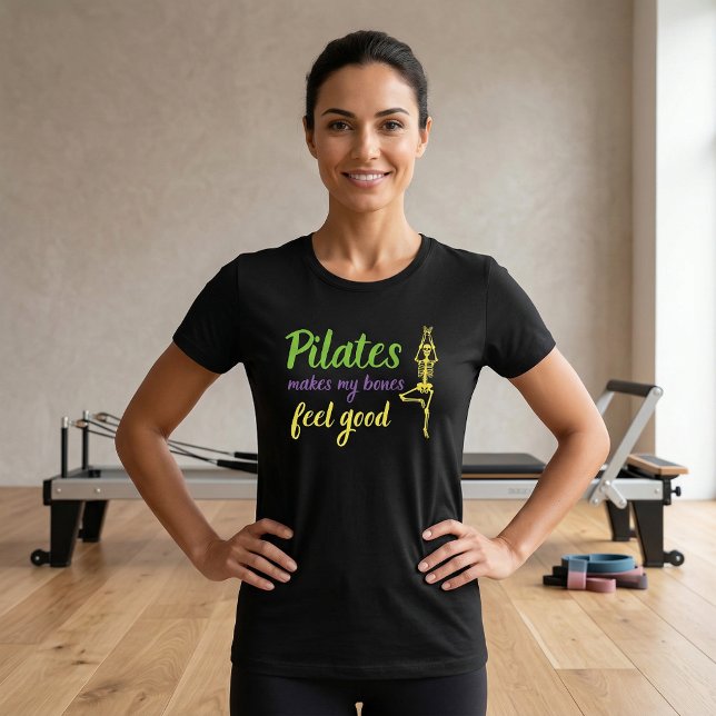 Pilates får mina ben att må bra Citat T-Shirt (Pilates Tshirt)